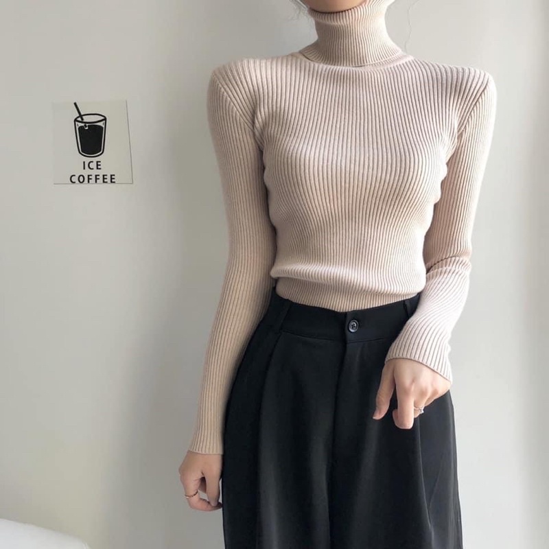 Áo len cổ lọ basic | BigBuy360 - bigbuy360.vn