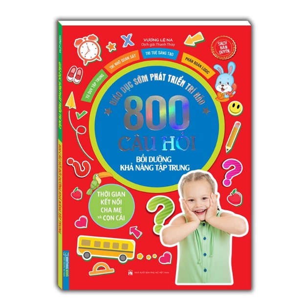 Sách - Combo 800 câu hỏi - giáo dục sớm phát triển trí não (4 cuốn)