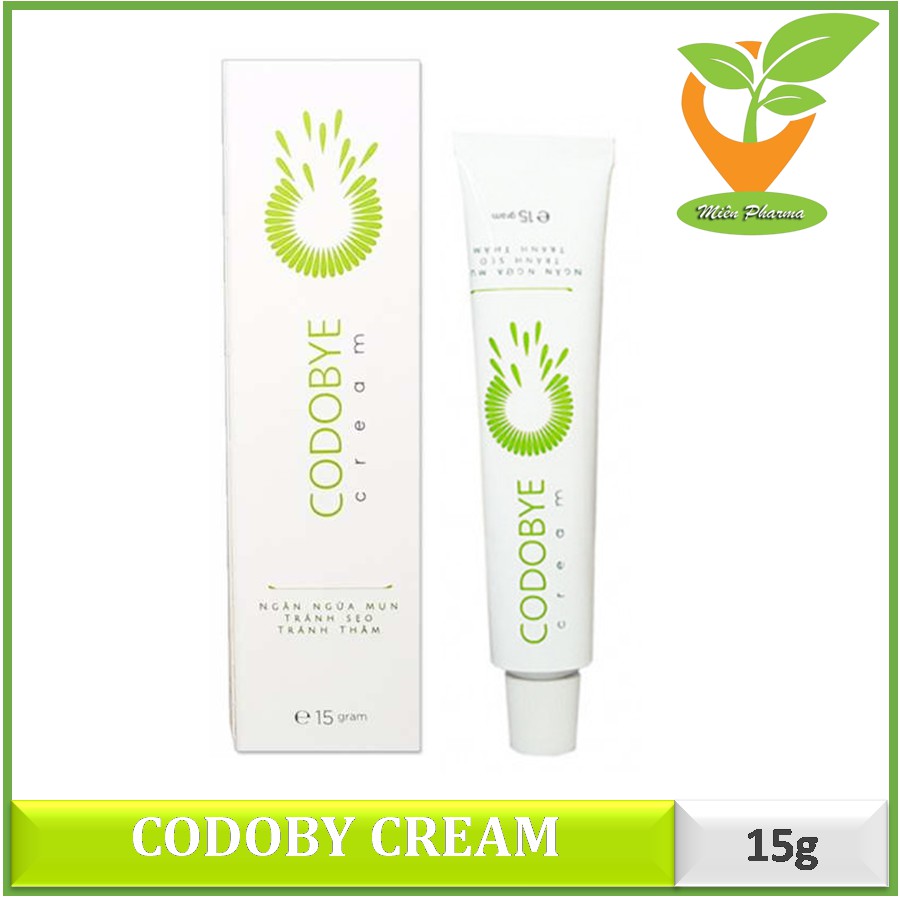 CODOBYE CREAM [Tuýp 15gr] - Kem bôi ngừa mụn chiết xuất thảo dược