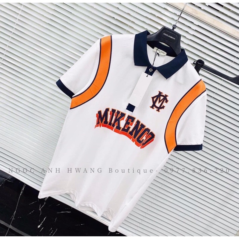 Áo Phông nam nữ MIKENCO vạch vòng - Áo Polo cotton mát