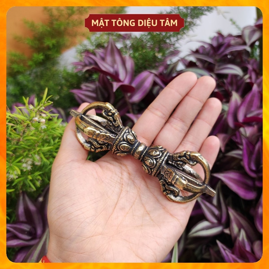 Chày kim cang chuỳ kim cương may mắn pháp khí mật tông phong thuỷ cầu bình an sức khoẻ chùy to 13cm