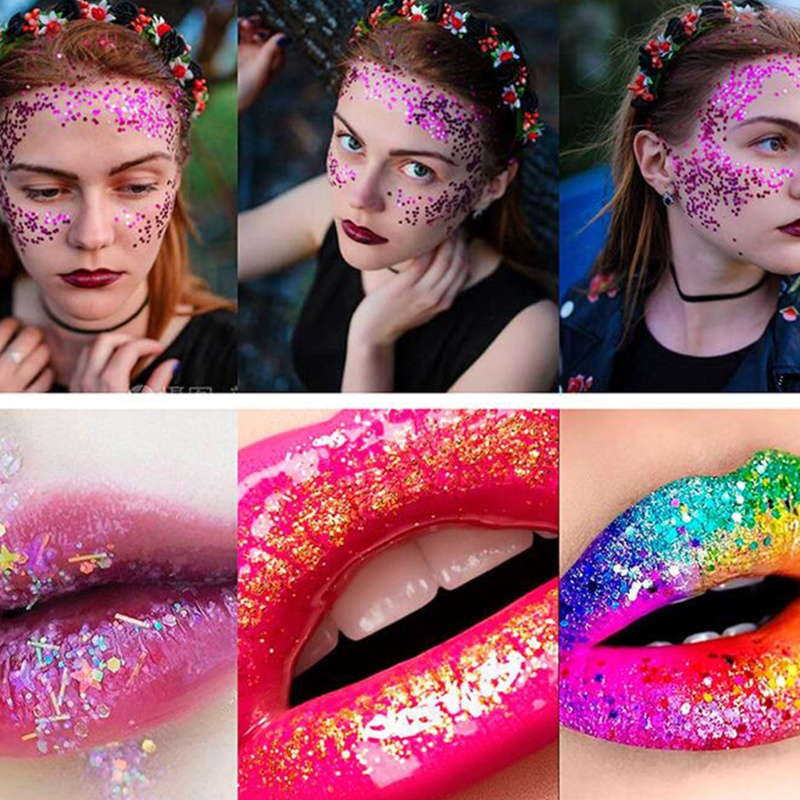 Set 12 Phấn Mắt 18 24 Màu Kim Tuyến Lấp Lánh Dùng Trang Điểm Mặt Và Cơ Thể DIY