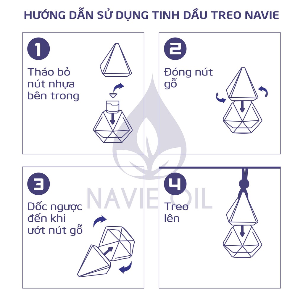 Tinh dầu treo xe Ô tô phòng ngủ phòng vệ sinh khử mùi tùy chọn mùi Navie