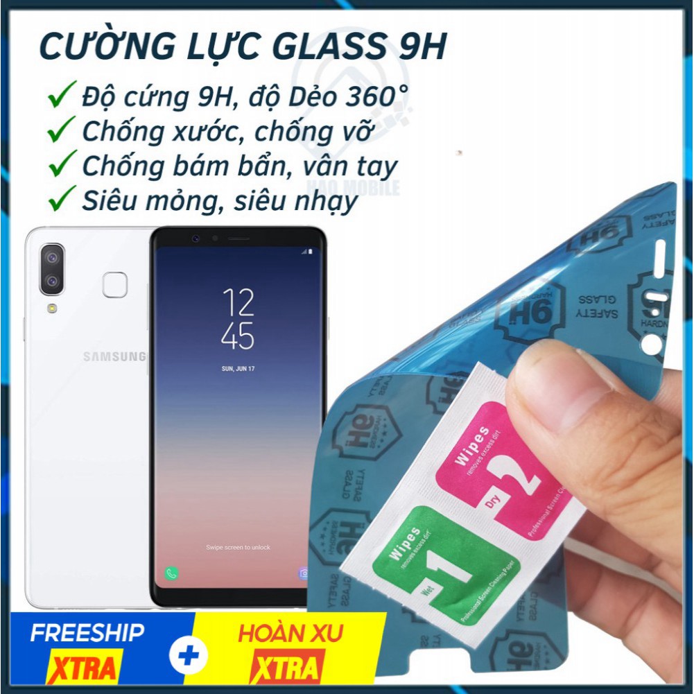 Dán cường lực dẻo nano mặt sau Samsung A8 2018, A8 Star, A8 Plus