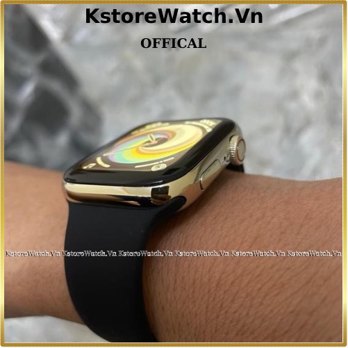 Đồng Hồ Thông Minh WATCH 7 Seri 7 Thép Màn Hình Tràn Viền Nghe Gọi Pin 5 Nâng Tay Sáng Màn Nhạy 2 Chạm Sáng Màn AOD