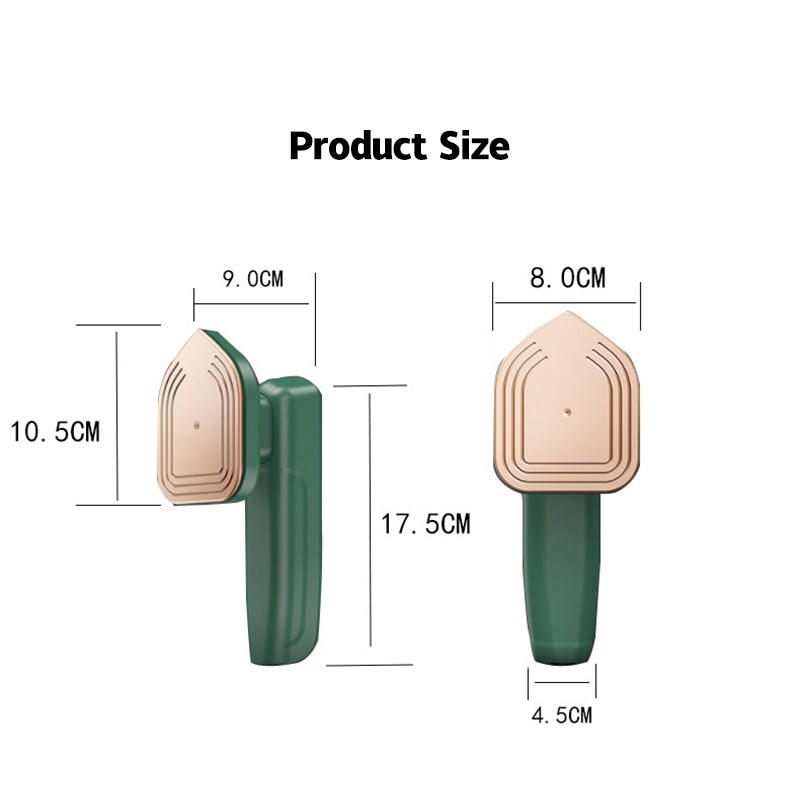 JIASHI Bàn ủi hơi nước điện tử nhỏ gọn bằng titan dễ mang theo/ dùng tại nhà sử dụng nhà