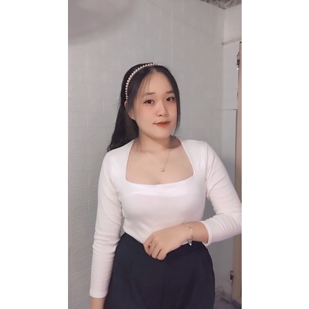 ÁO CỔ VUÔNG TAY DÀI