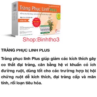 Tràng Phục Linh Plus (hỗ trợ cho hội chứng ruột kích thích và đại tràng co thắt)