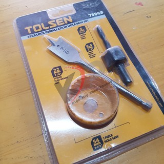 Bộ mũi khoan, mũi khoét gỗ phẳng, mở lỗ 54mm
