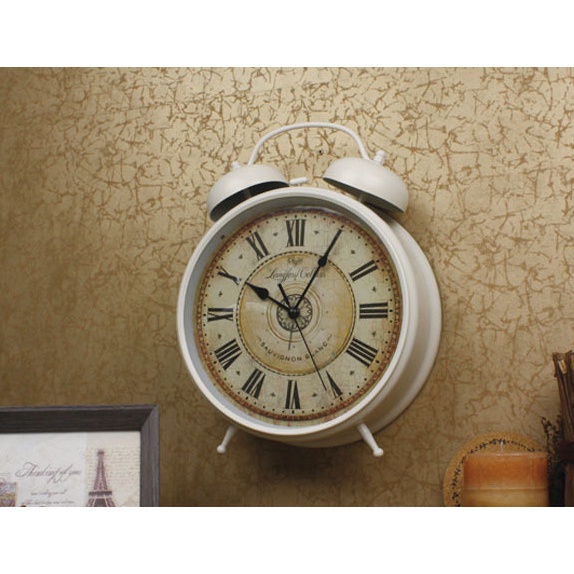 Đồng Hồ Chuông Vintage White Decor