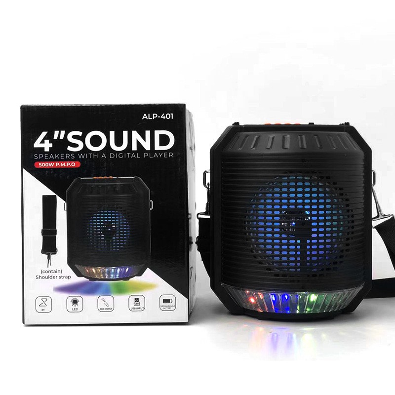 Loa Bluetooth ALP-401 Nghe Nhạc Hát Karaoke, Tặng Micro Xịn Sò [09-175]