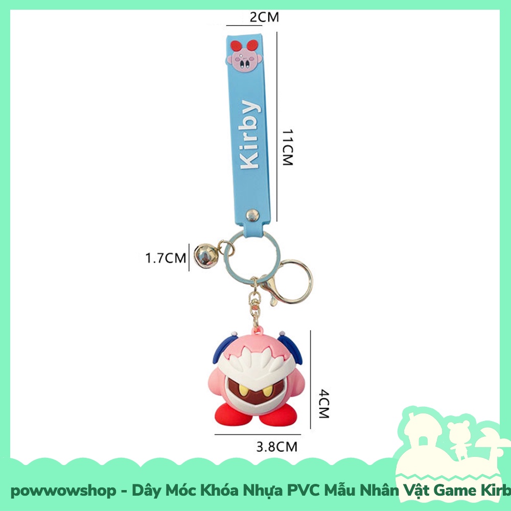 [Sẵn VN - Hỏa Tốc] Dây Móc Khóa Nhựa PVC Mẫu Nhân Vật Game Kirby &amp; The Forgetten Land
