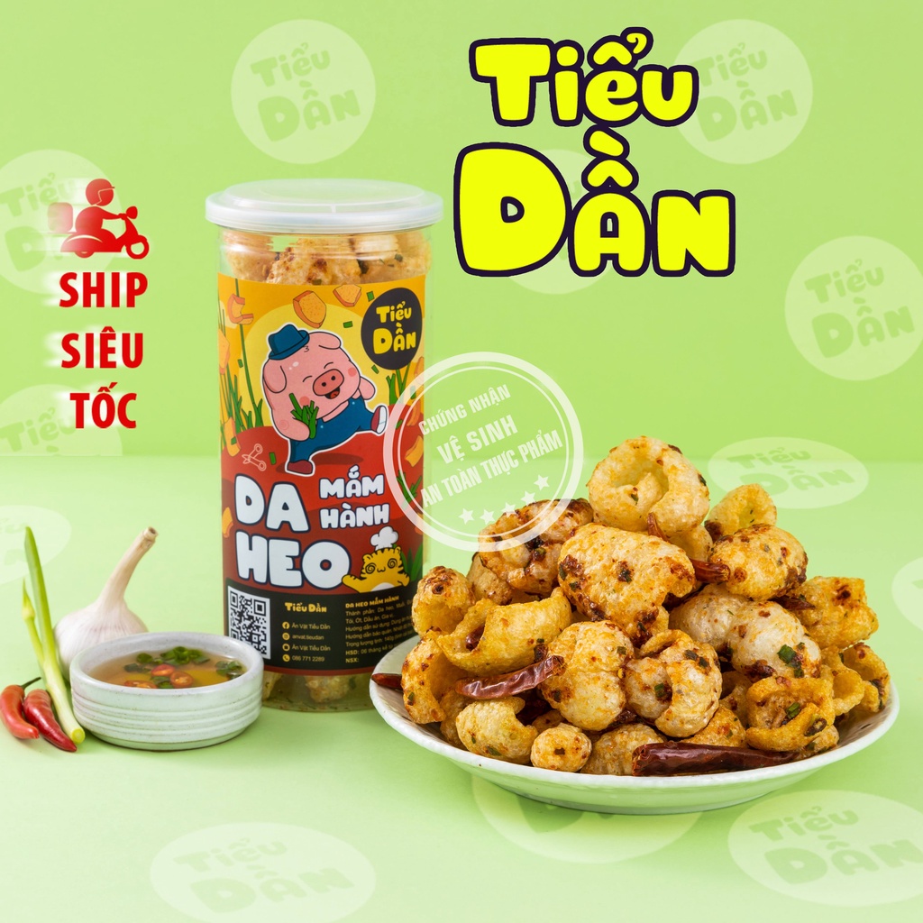 Da heo mắm hành hũ lớn 140g Tiểu Dần đồ ăn vặt vừa ngon vừa rẻ