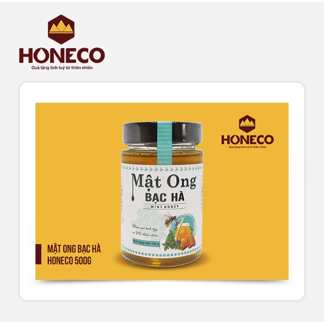 Toàn Quốc [Evoucher] Miễn phí giao hàng Mật Ong Honeco - Sản phẩm Mật ong Bạc Hà Honeco 500g