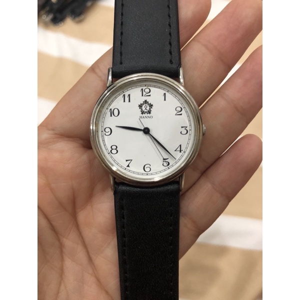 ĐỒNG HỒ SI NHẬT CHÍNH HÃNG DÂY DA DÀNH CHO NAM TAY NHỎ - THƯƠNG HIỆU HANNO