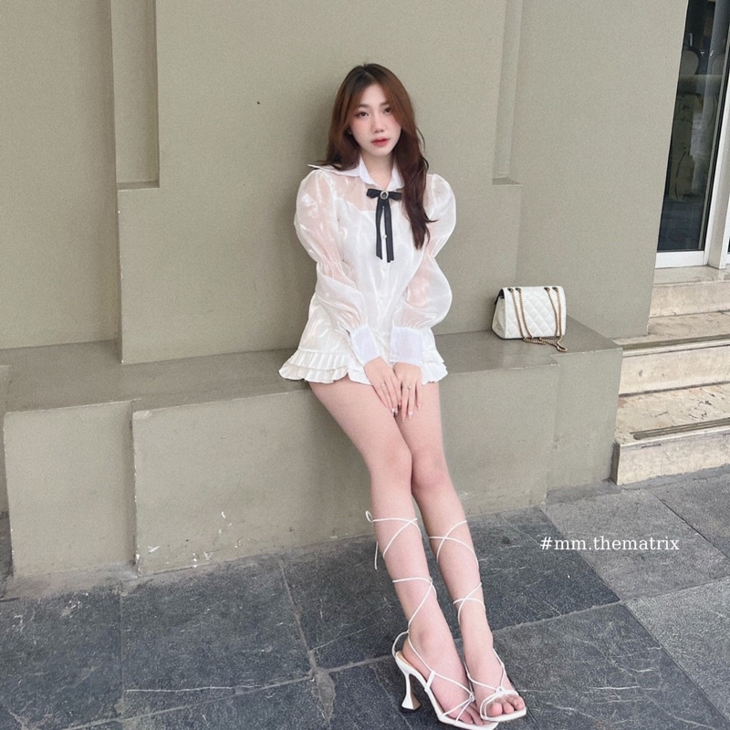 Sơmi chun cách điệu sang chảnh (kèm ảnh thật tự chụp)