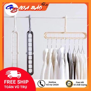 Móc treo quần áo thông minh 2 chiều, 9 lỗ móc tiết kiệm diện tích