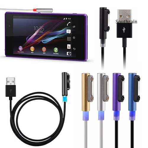 Dây Cáp Sạc Nam Châm Có Đèn Led Cho Sony Xperia Z1 Z2 Z3 Compact Z Ultra