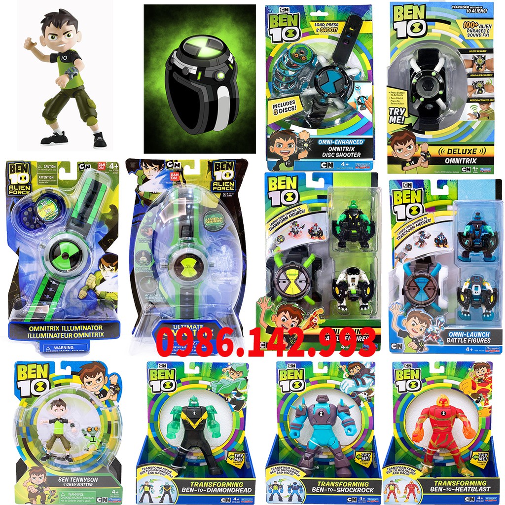 ✆BEN 10 - Đồng Hồ Omnitrix 1- Biến Hình Transforming Mô
