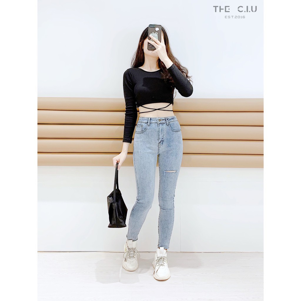 Áo kiểu dây cột eo THE CIU - Yumie Top