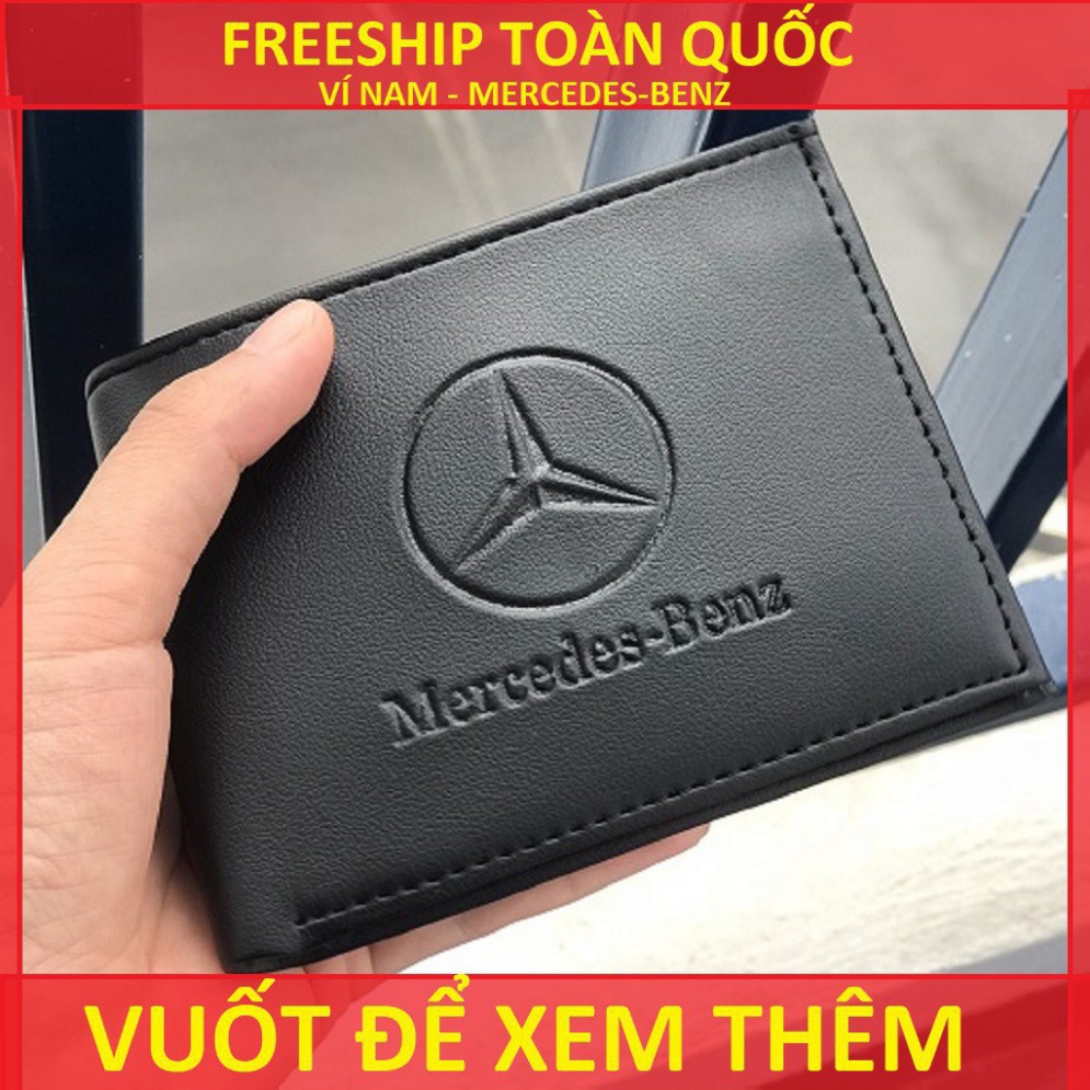 O CRXB Ví Nam [FREESHIP] Bóp ví Nam - Ví da Mercedes-Benz thời trang hàng hiệu cao cấp trẻ trung đẳng cấp nam tính cK-79