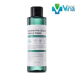 Nước hoa hồng "miracle" some by mi aha-bha-pha 30 days miracle toner 150ml