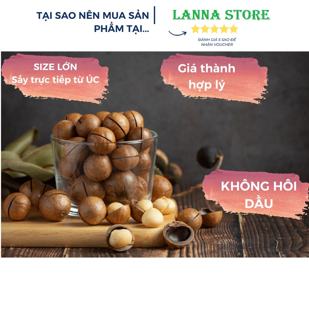 Hạt Mắc Ca macca Nguyên Vỏ Mourad's 500gr - Úc