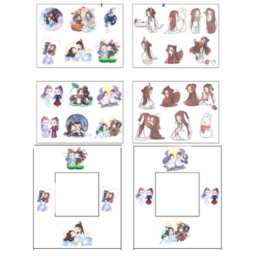 sticker Trần Tình Lệnh cắt rời size to SCI45 có bao giấy cute dễ thương bullet journal