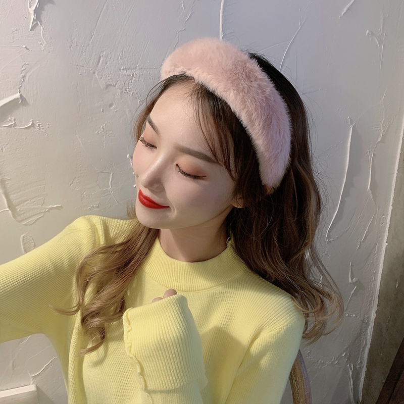 Băng đô phối lông thời trang dành cho nữ