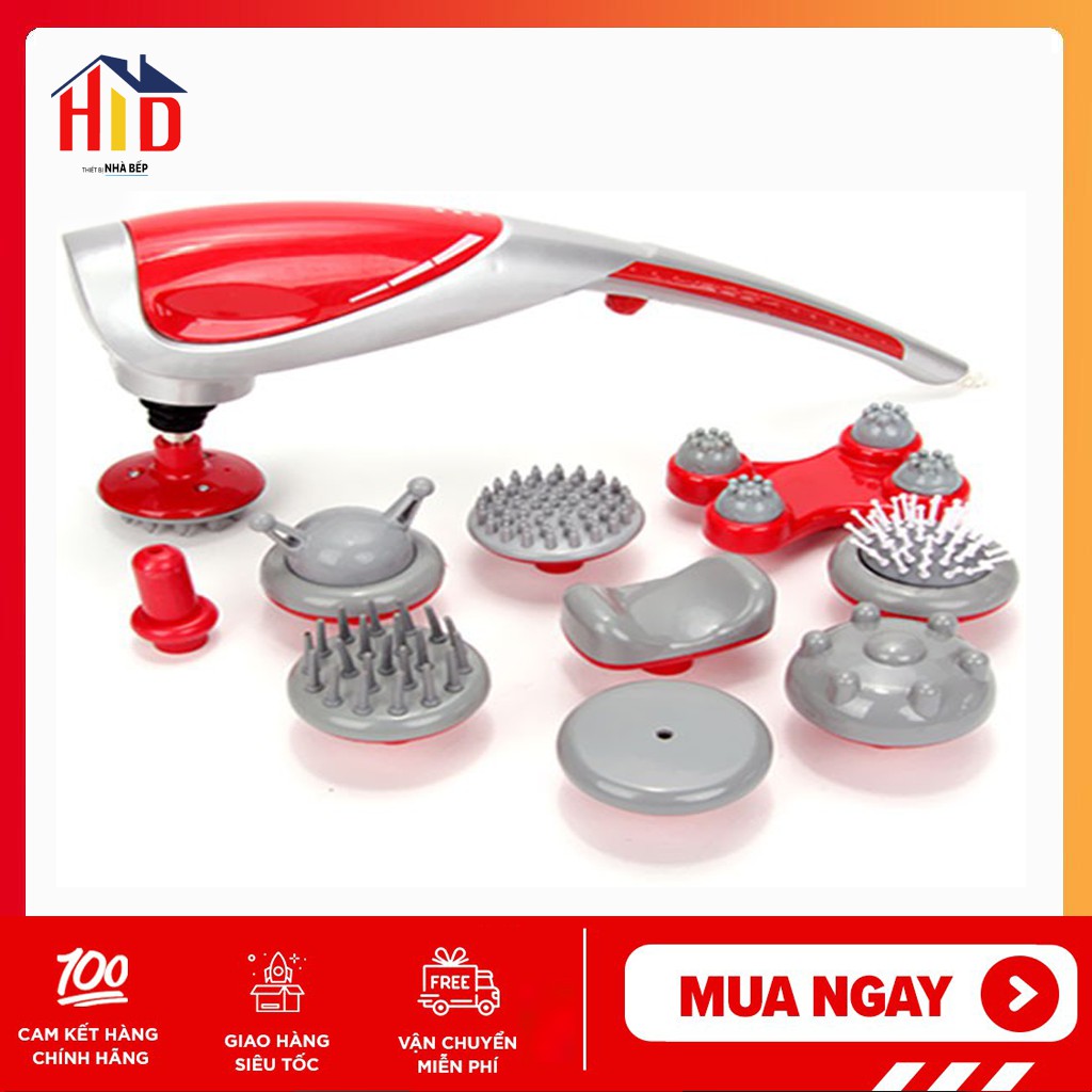 Máy Massage Cầm Tay Mát Xa Lưng Cổ Hồng Ngoại 10 Đầu KING MASSAGER