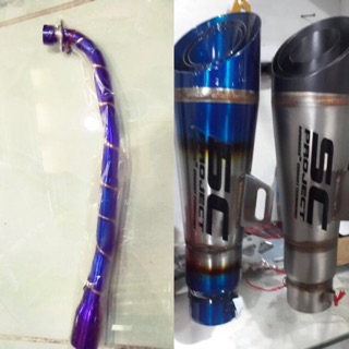 Full bộ cổ inox titan & bô sc đít xéo cho Sirus.wa.dim..