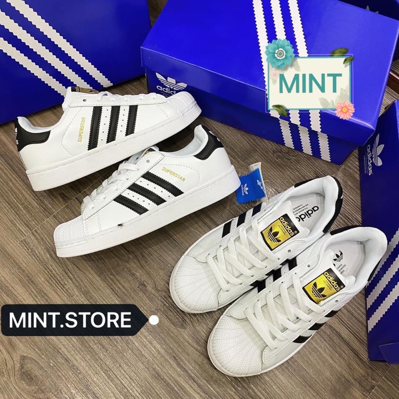 (Video cận cảnh) Giày thể thao sneakers superstar tem vàng