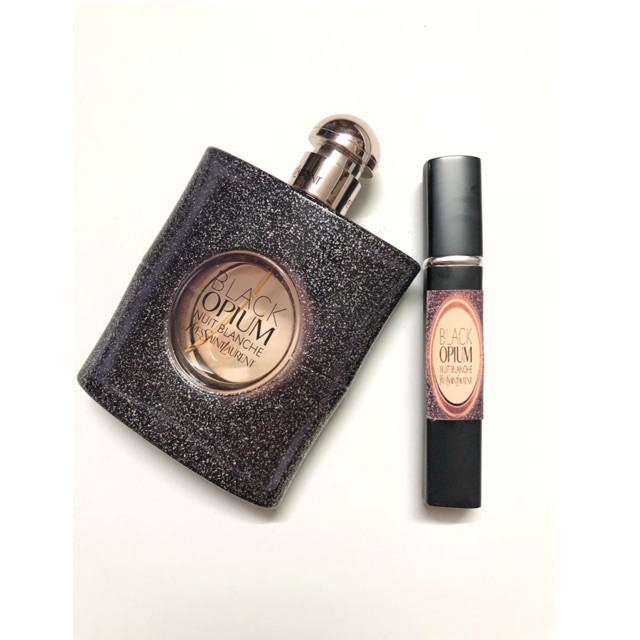 [𝐒𝐀𝐌𝐏𝐋𝐄]  Mẫu thử nước hoa ysl black opium nuit blanche 10ml dạng xịt.  .