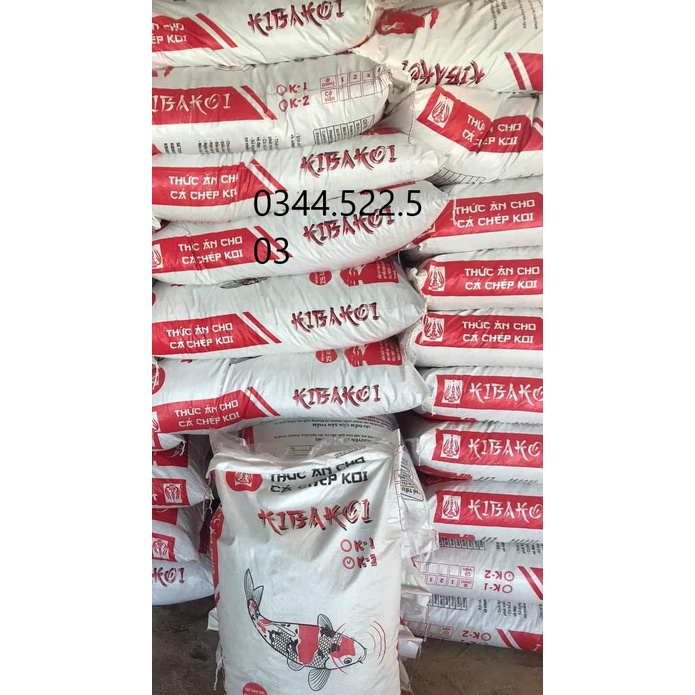 Cám Cá Koi KIBAKOI 2 trong 1-Tăng body-tăng màu-4,5kg (3mm)