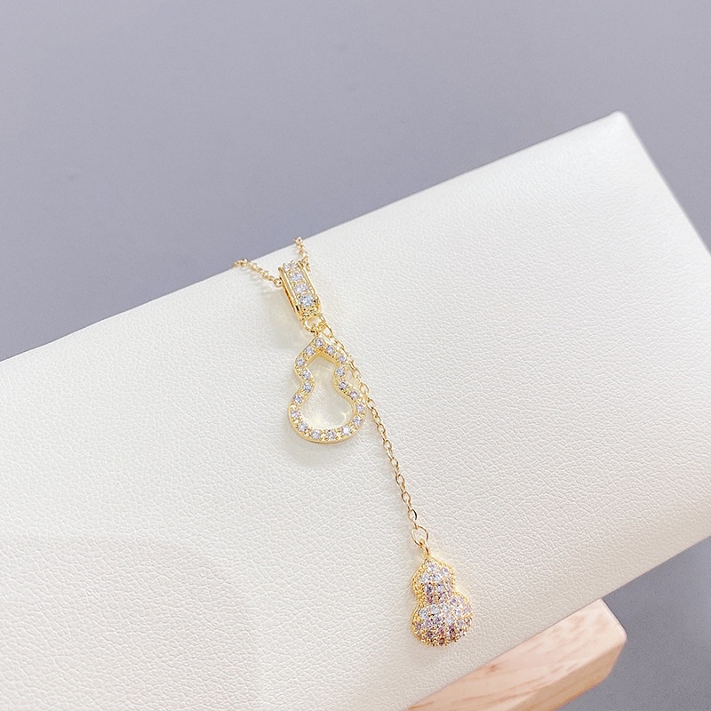 Dây Chuyền Thép Titan Mạ Vàng 18k Mặt Quả Bầu Sang Trọng