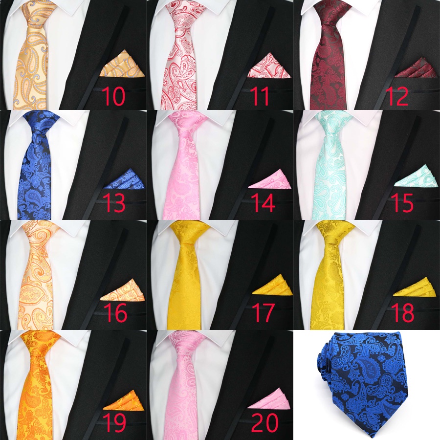 Bộ Cà Vạt Lụa 8CM Sang Trọng Dành Cho Nam