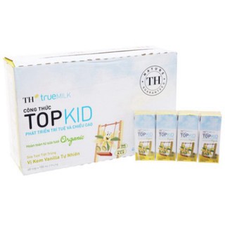 Thùng sữa tươi TopKid Organic TH TrueMilk 180ml