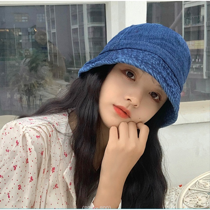 [SẴN]- Mũ nón bucket denim phong cách Ulzzang (M55)