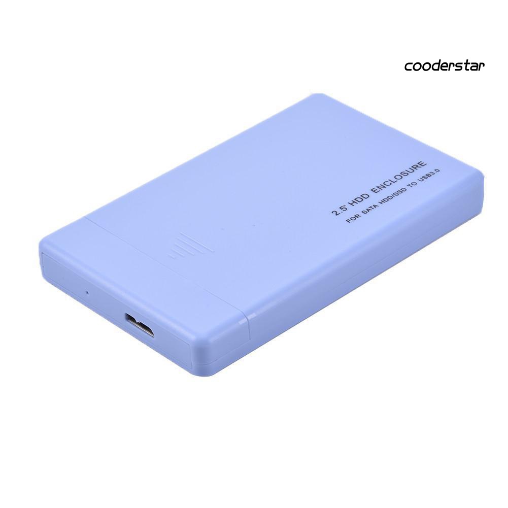 COOD-st USB 3.0 2.5inch SATA HDD SSD Enclosure External Mobile Hard Disk Drive Case Box