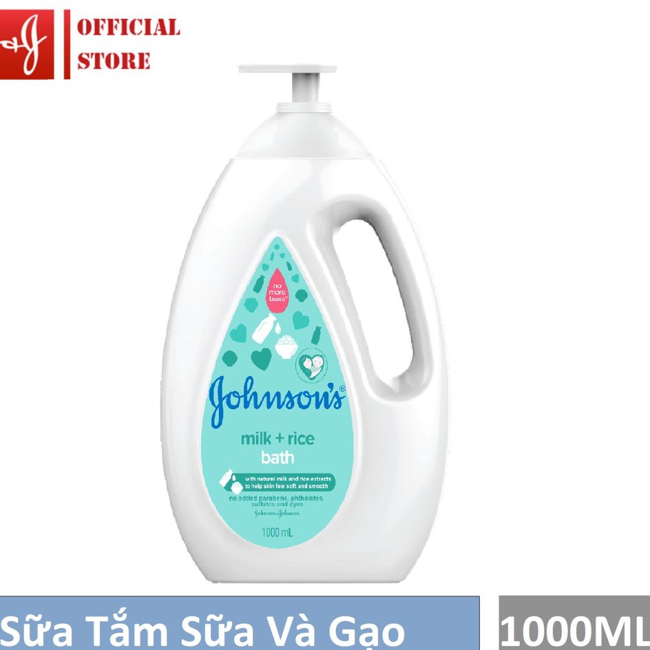 🍀🍀Sữa Tắm Tinh Chất Sữa Và Gạo Johnson's baby Milk+ Rice 1000ml