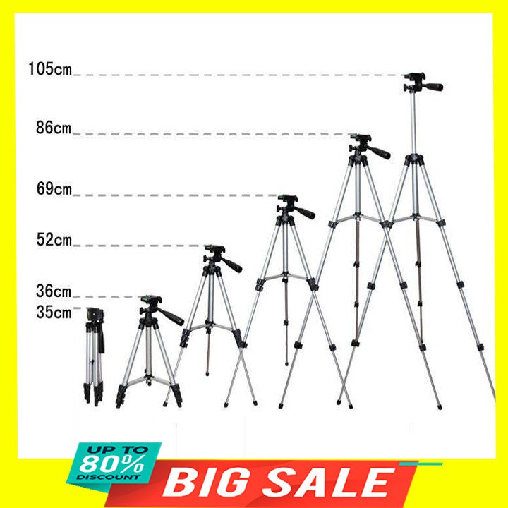 Dụng cụ hỗ trợ chụp ảnh, chuyên chụp hình live stream 3 chân Tripod 3110