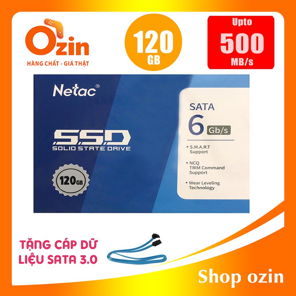 [RẺ VÔ ĐỊCH] Ổ cứng SSD Netac 480GB 256GB 128GB SATA III 2.5 inh 95