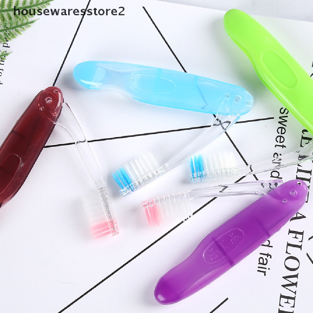 1 Bàn Chải Đánh Răng Sợi Than Gấp Gọn Tiện Lợi Du Lịch / Cắm Trại