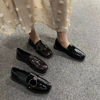 Giày da bóng nữ ulzzang