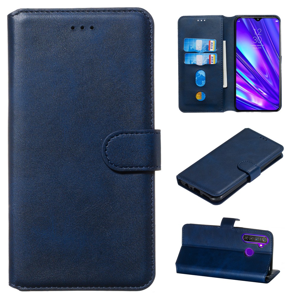 Bao da bò điện thoại nắp lật thời trang cho OPPO Realme C1 C2 A1K A1 A83 A3s A5 A59 F1s | BigBuy360 - bigbuy360.vn