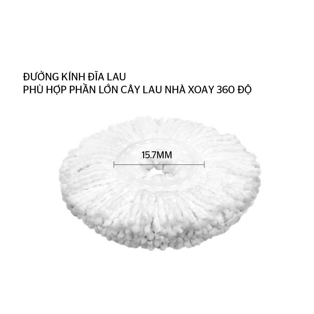 Bộ lau nhà xoay 360 độ SUNHOUSE KS-CL350PO (2 màu Xanh, Cam giao ngẫu nhiên)