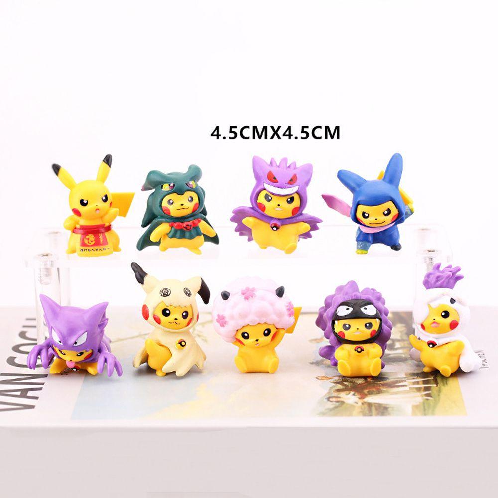 Mô Hình Pikachu Cosplay Cỡ 4-8CM