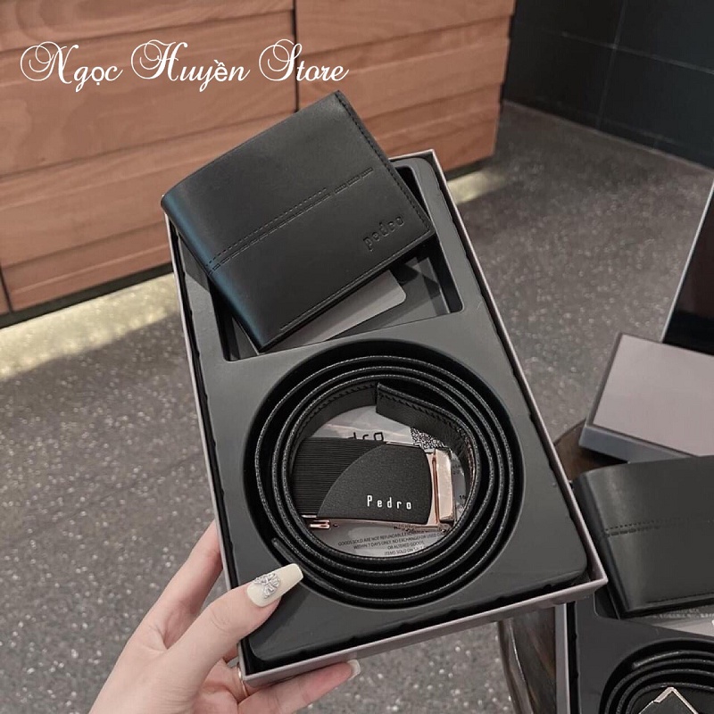 ♥️𝐌𝐀̂̃𝐔 𝐌𝐎̛́𝐈♥️ Bộ thắt lưng ví da nam sang trọng và đẳng cấp - Thắt lưng nam, Ví nam da tặng hộp và túi xách hãng xịn