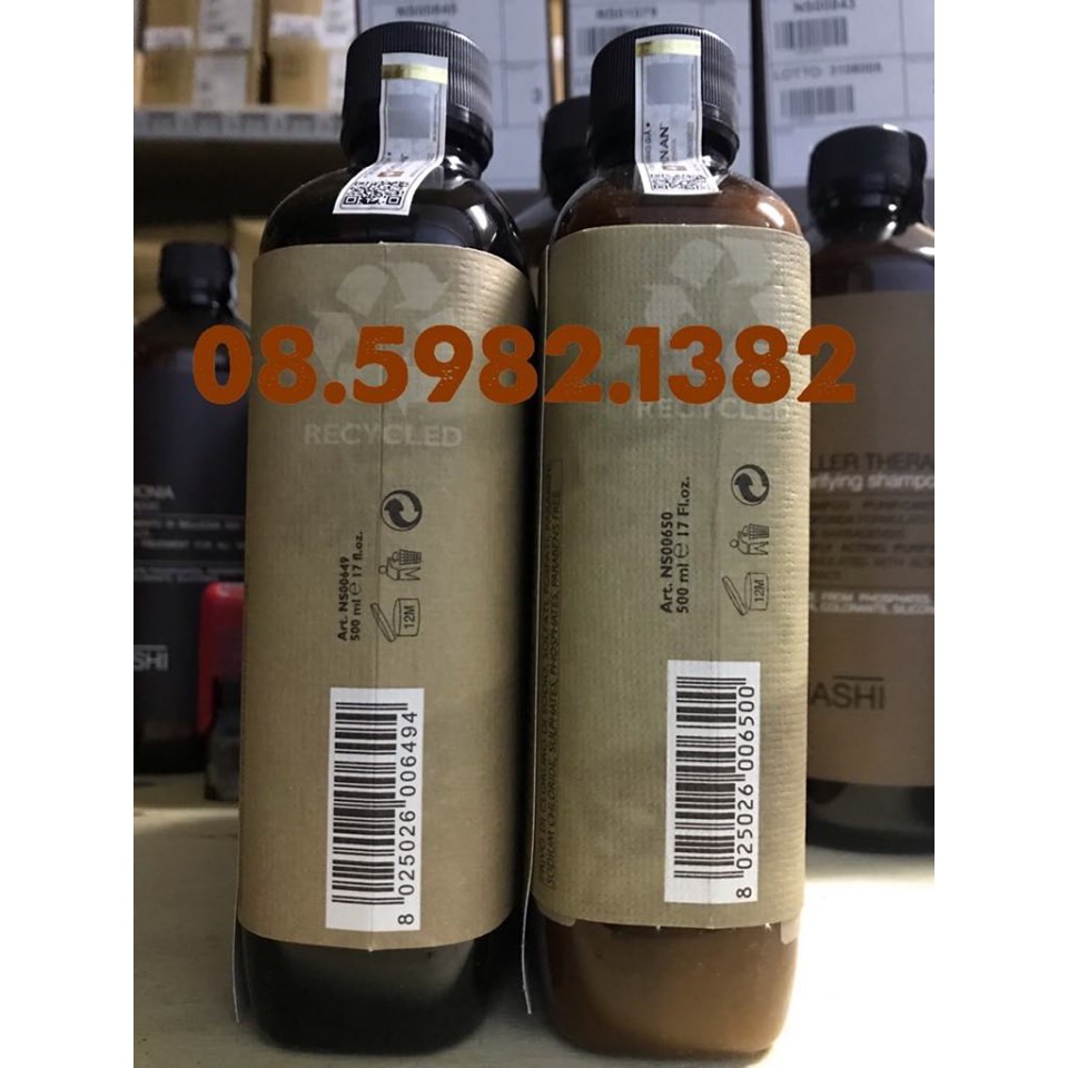 BỘ DẦU GỘI DẦU XẢ PHỤC HỒI NASHI ARGAN 500ML*2 - Ý