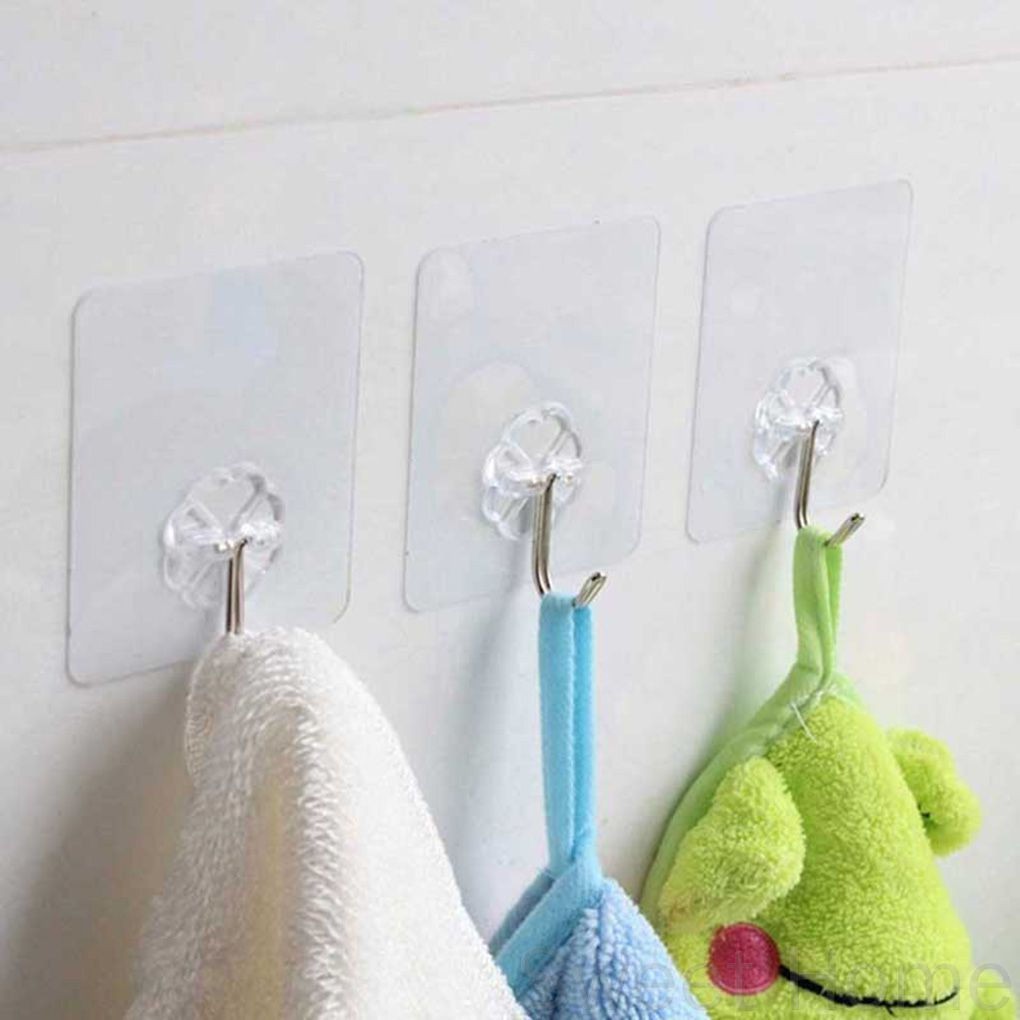 Set 10 Móc Dán Tường Treo Đồ Đa Năng Tiện Dụng